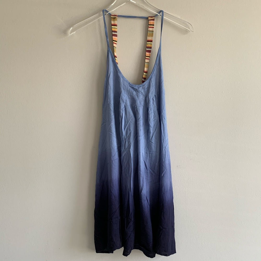 Boho Me Woven Strap Ombre Cover Up Dress